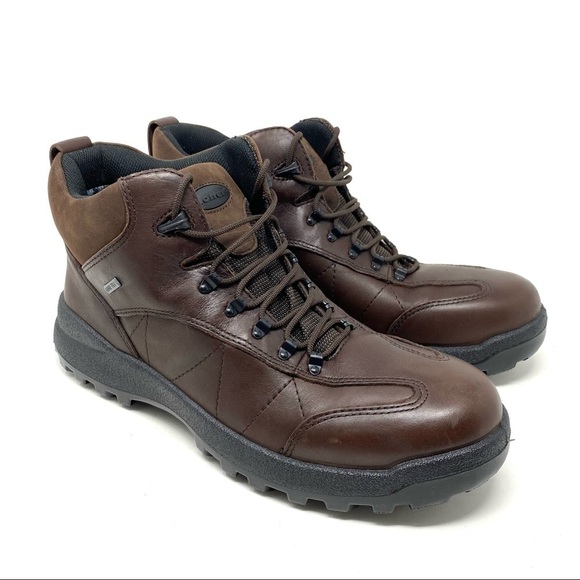 Hotter Oban Waterproof Brown Leather Work Boots Men’s Size 12 Lace-Up - Picture 2 of 10